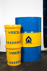 Visolube lubricant containers and drum