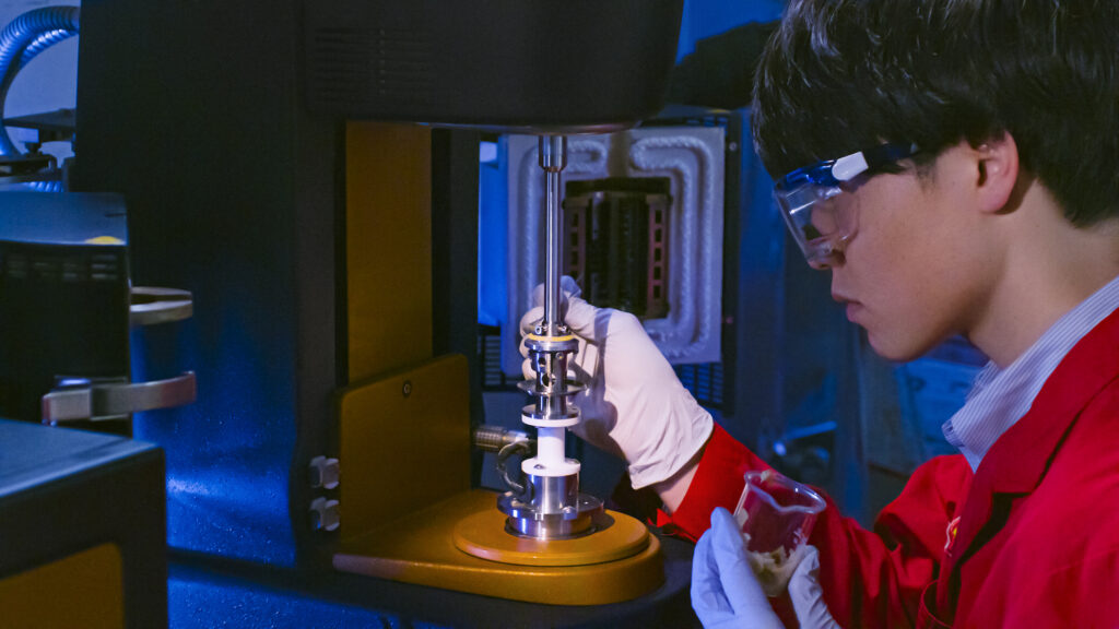 Laboratory testing process for lubricant quality assurance and product consistency before delivery.