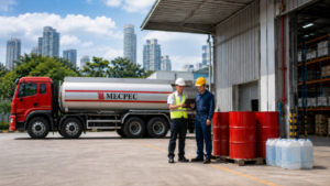 Fuel delivery operations and product coordination at an industrial site, supporting reliable fuel, lubricant, and AdBlue supply.